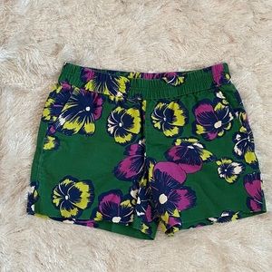 J.Crew cargo style green cargo shorts.